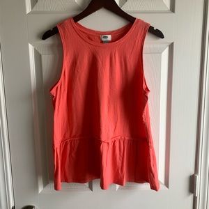 Pink Peplum Tank